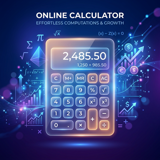 Modern Online Calculator Concept